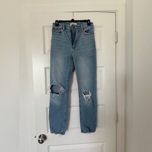 Abercrombie Ankle Straight Ultra High Rise Jeans